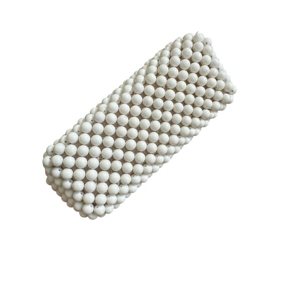 MNG MANGO White Beaded Double Strap Tote Bag - Picture 8 of 11